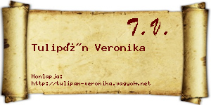 Tulipán Veronika névjegykártya