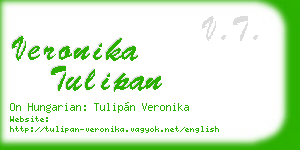 veronika tulipan business card